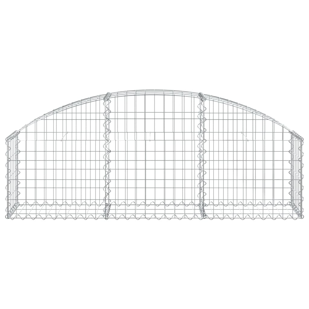Vidaxl Schanskorf a volta 150x30x40 60 cm galvanizzato