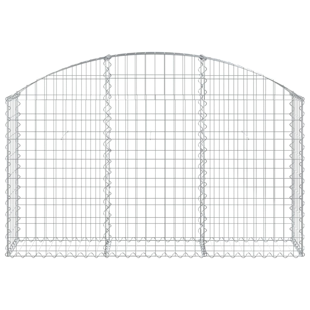 Vidaxl Schanskorf a volta 150x30x80 100 cm galvanizzato