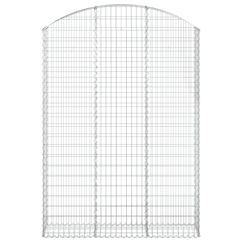Vidaxl Schanskorf a volta 150x30x200 220 cm galvanizzato