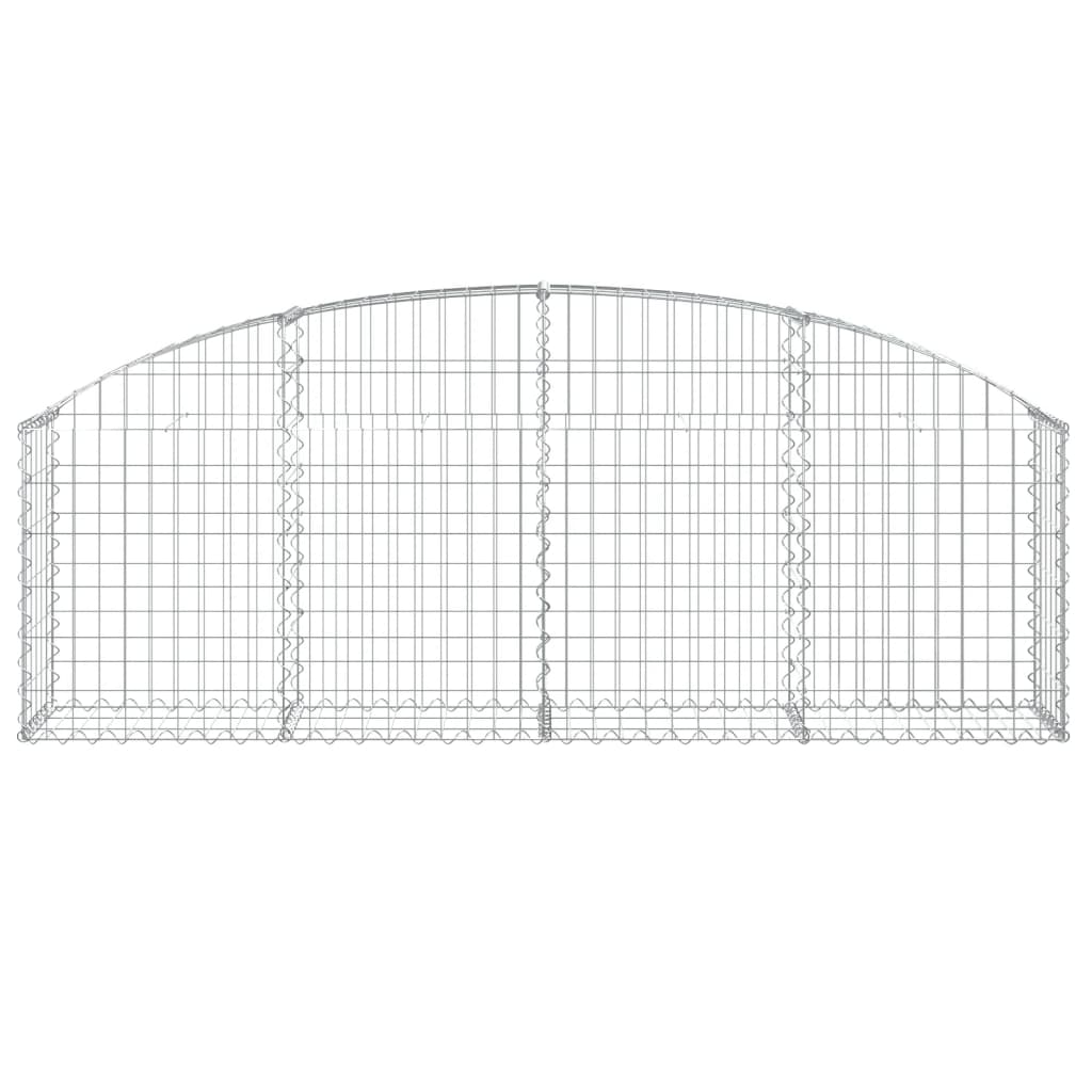 Vidaxl Schanskorf a volta 200x30x60 80 cm galvanizzato