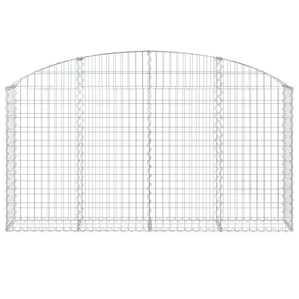Vidaxl Schanskorf a volta 200x30x100 120 cm Galvanized Iron