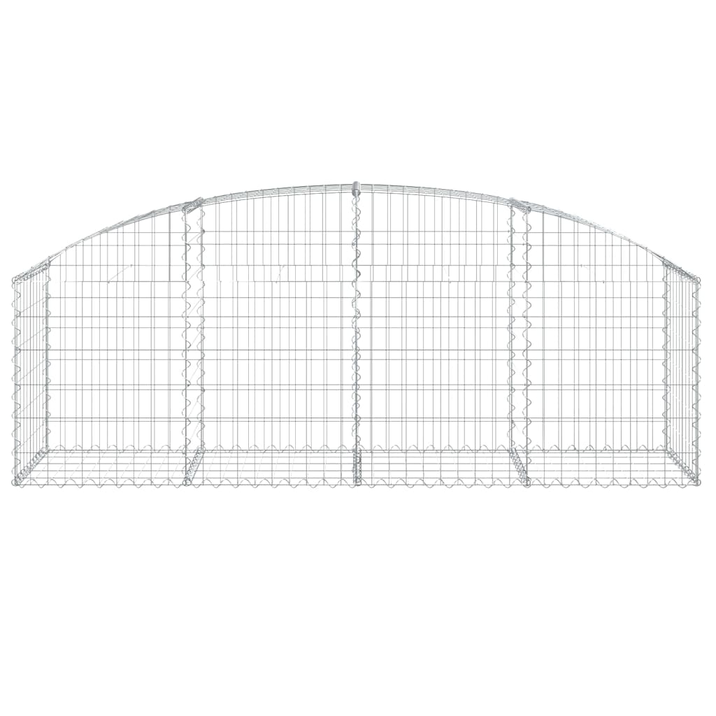 Vidaxl Schanskorf a volta 200x50x60 80 cm galvanizzato
