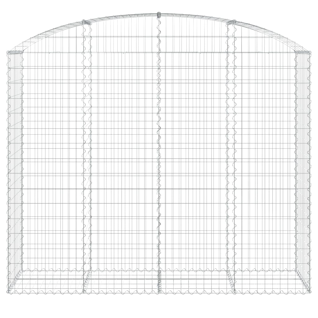 VidaXL Schanskorf gewelfd 200x50x160 180 cm gegalvaniseerd ijzer