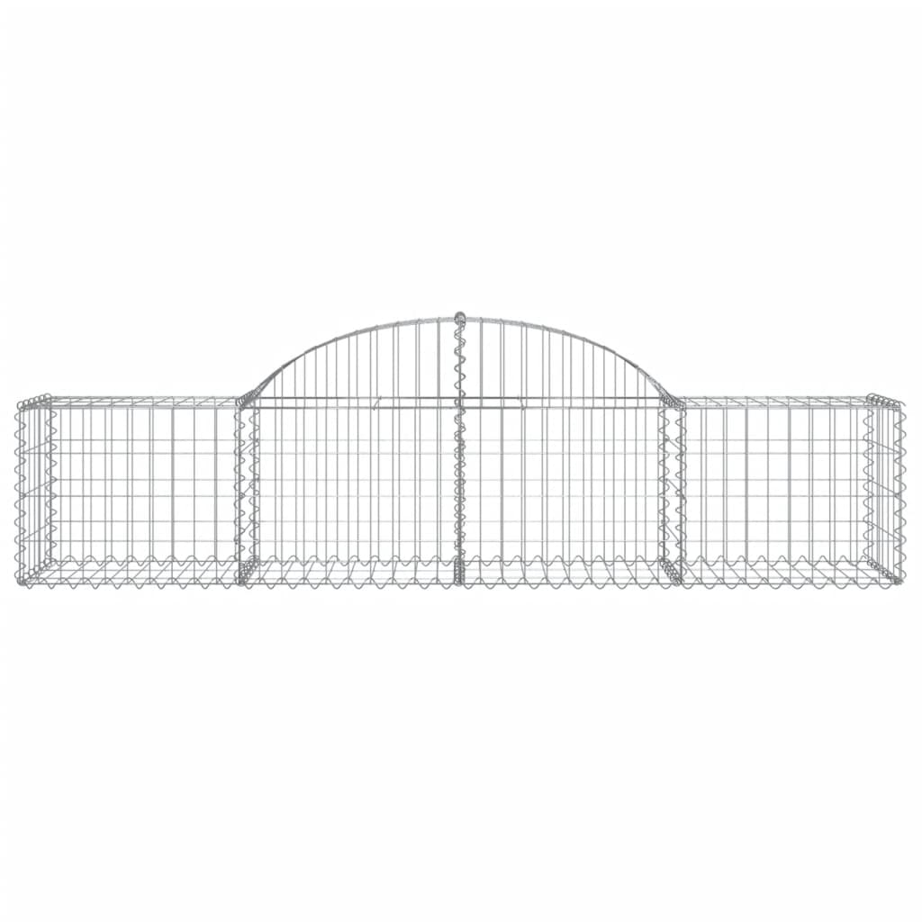Vidaxl Schanskorf a volta 200x50x40 60 cm galvanizzato