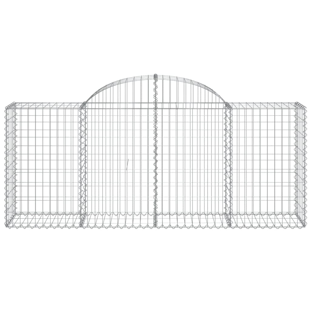 Vidaxl Schanskorf a volta 200x50x80 100 cm galvanizzato