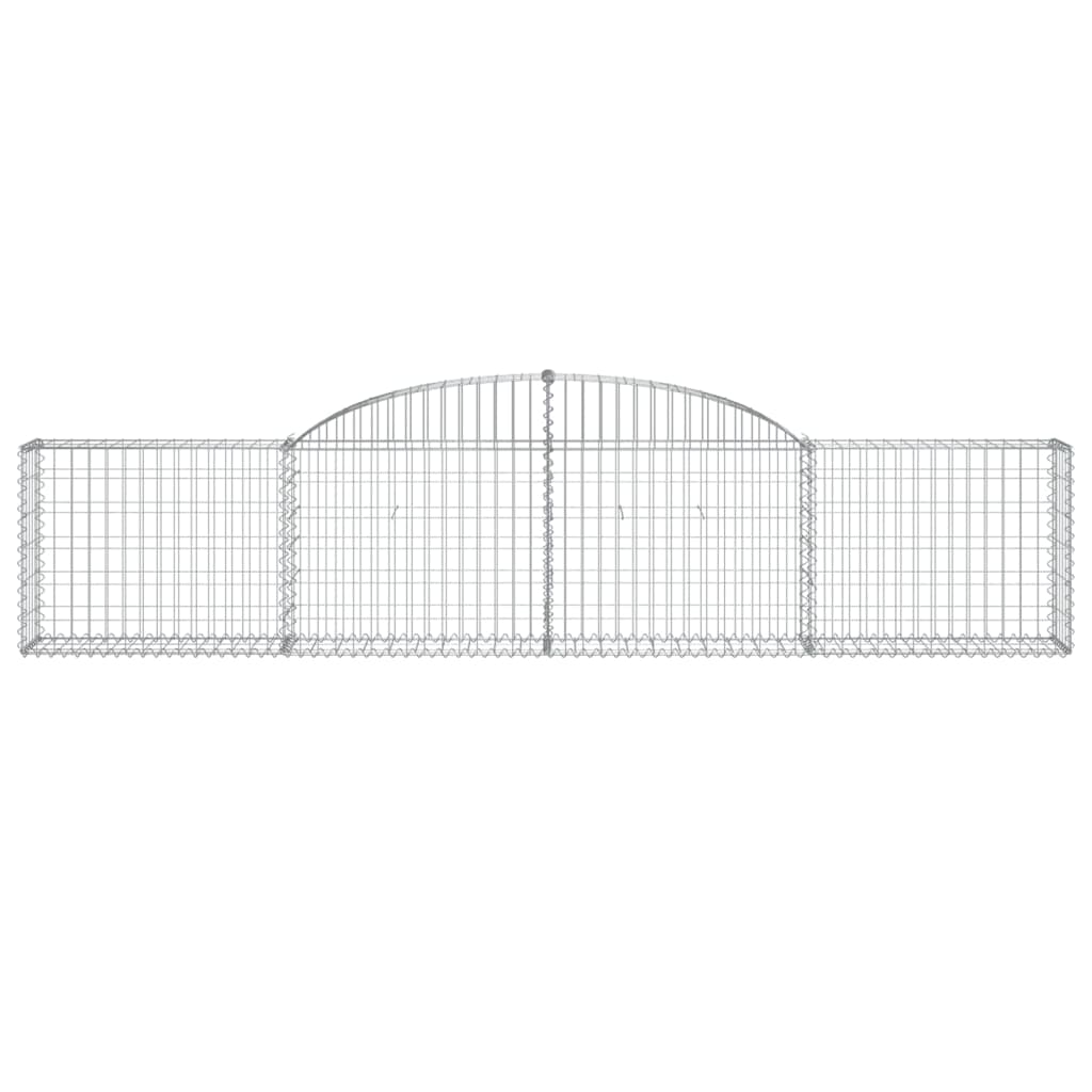 Vidaxl Schanskorf a volta 300x30x60 80 cm galvanizzato