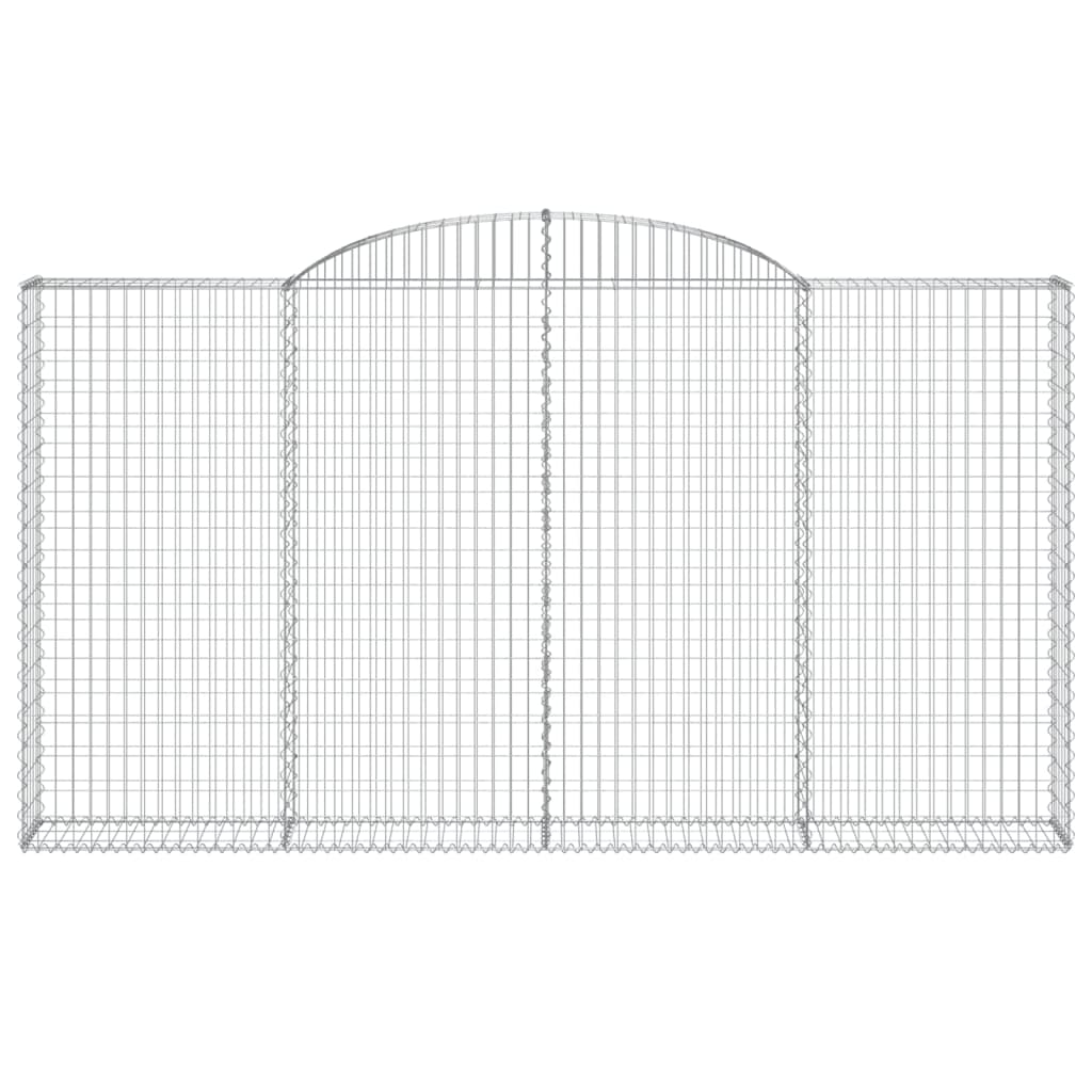 Vidaxl Schanskorf abovedado 300x30x160 180 cm de hierro galvanizado