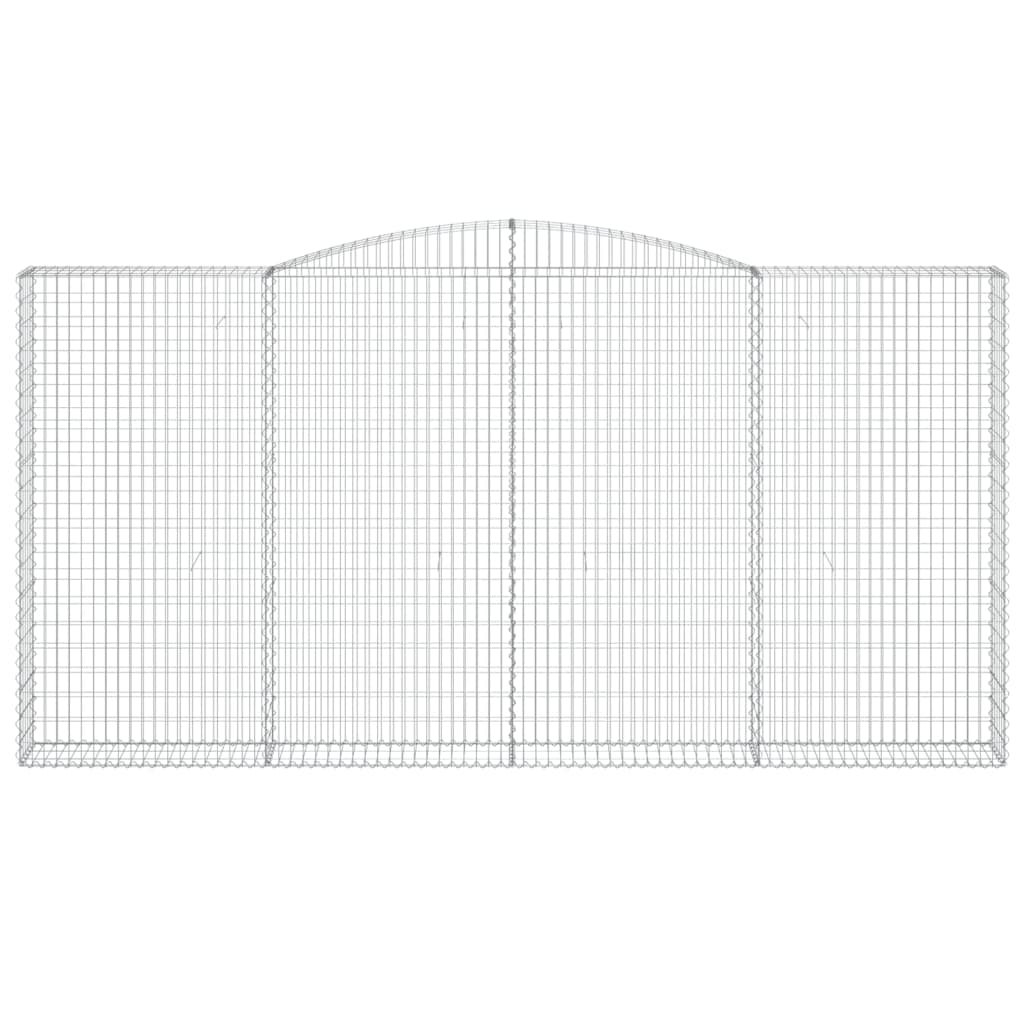 VidaXL Schanskorf gewelfd 400x30x200 220 cm gegalvaniseerd ijzer