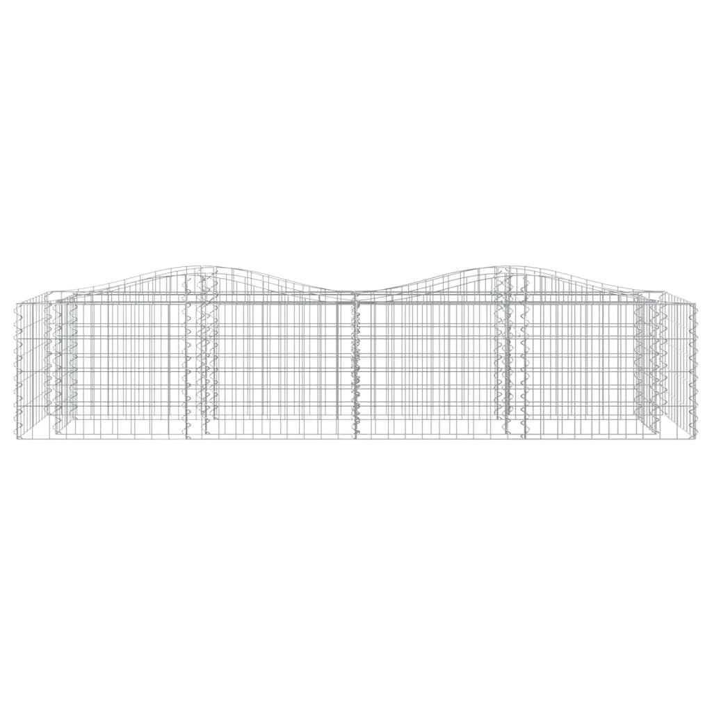 Vidaxl Schanskorf a volta aumentato il ferro zincato 200x50x50 cm