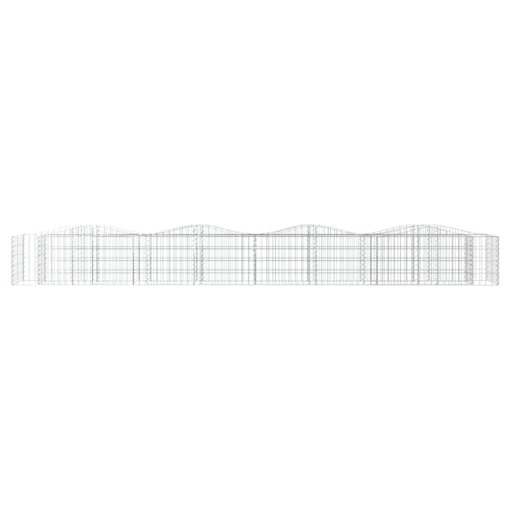 Vidaxl Schanskorf a volta aumentato da 400x50x50 cm galvanizzato