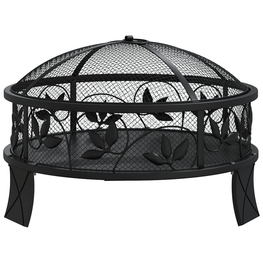 VidaXL brasero con atizador xxl 50 cm acero