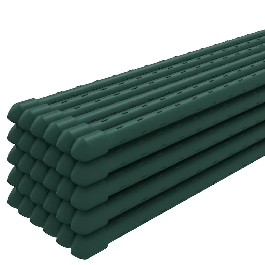 Vidaxl apuestas de plantas 30 st 150 cm de acero verde