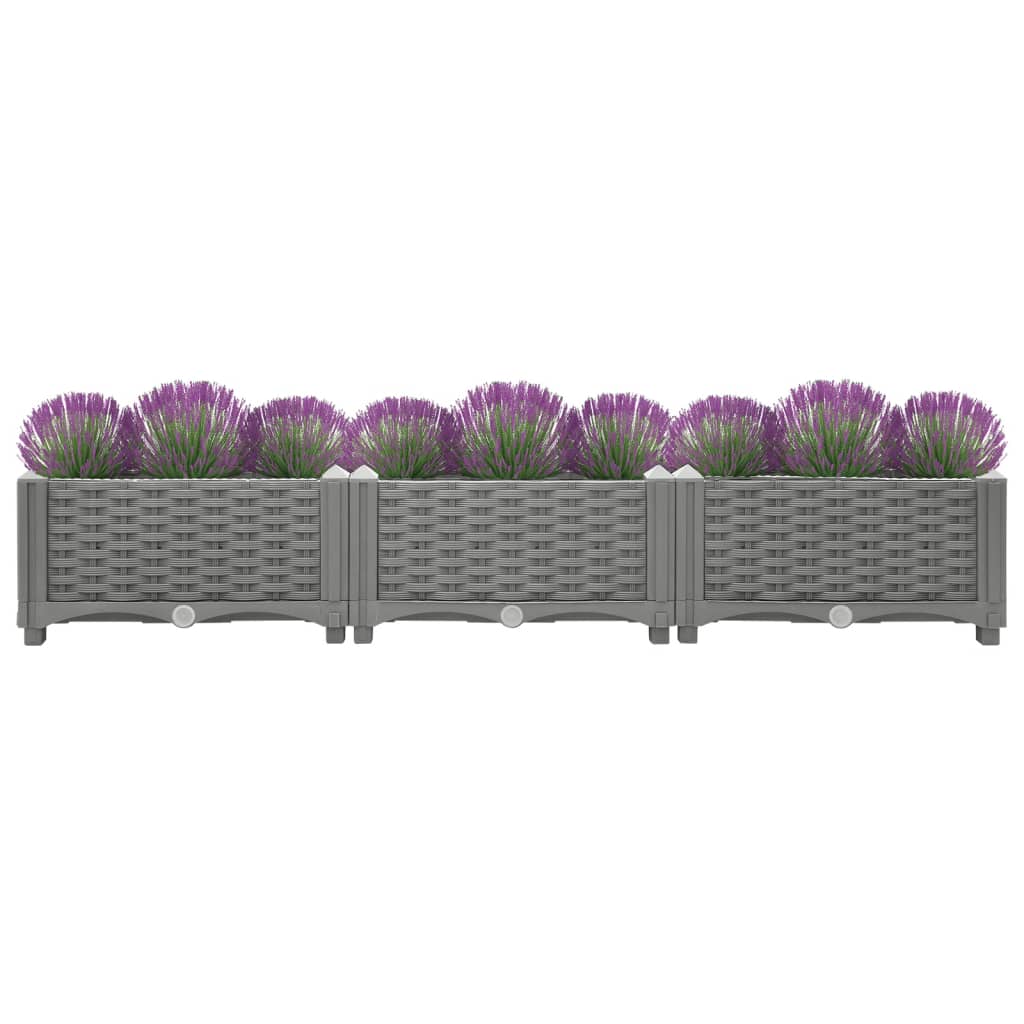 Vidaxl Planter recaudó 120x40x23 cm de polipropeno