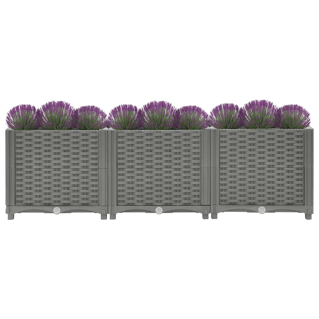 Vidaxl Planter recaudó 120x40x38 cm de polipropeno