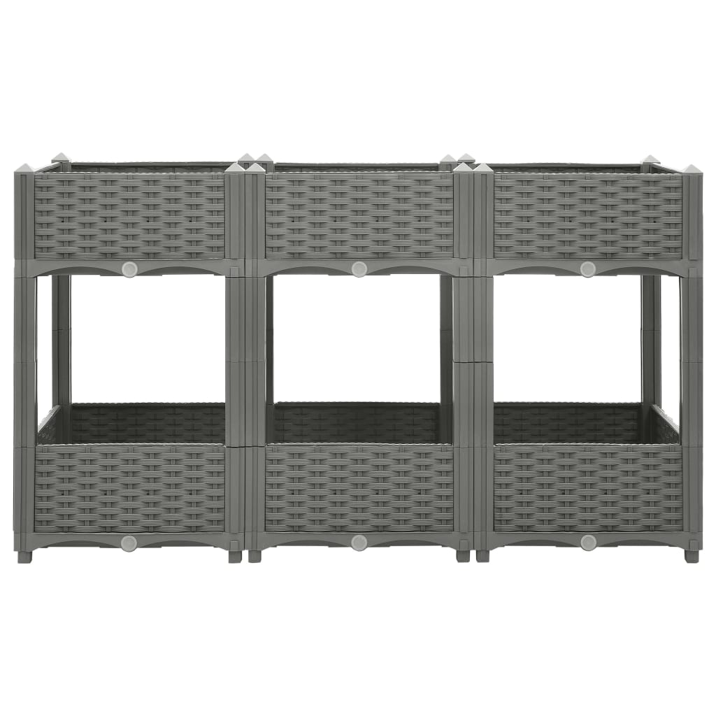 Vidaxl Planter recaudó 120x40x71 cm de polipropeno