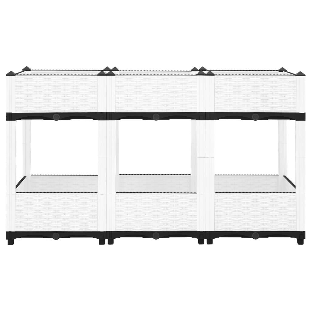 Vidaxl Planter recaudó 120x40x71 cm de polipropeno