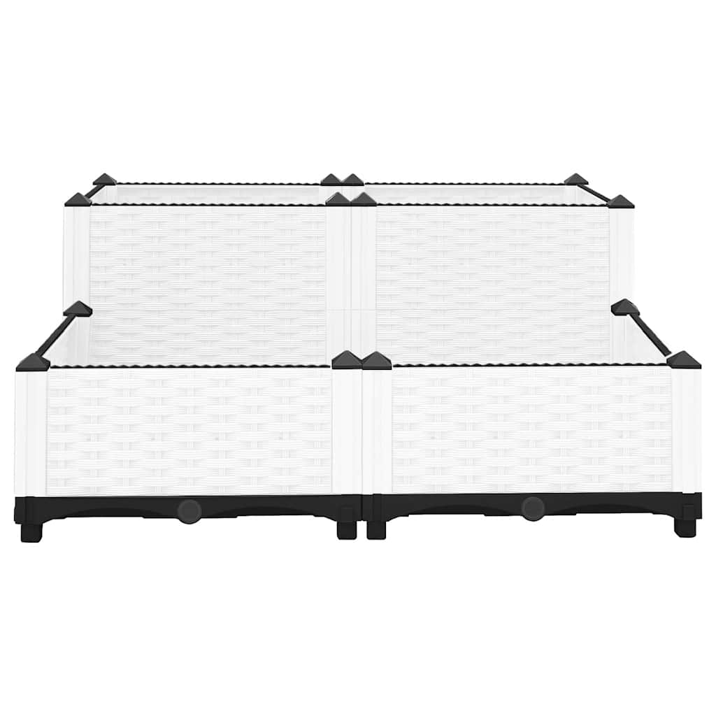 Vidaxl Planter elevado 80x80x38 cm de polipropileno