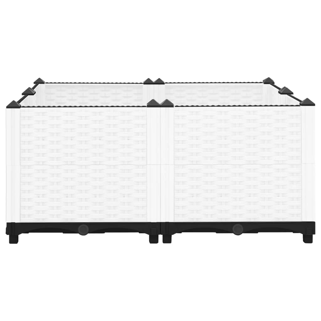 Vidaxl Planter elevado 80x80x38 cm de polipropileno