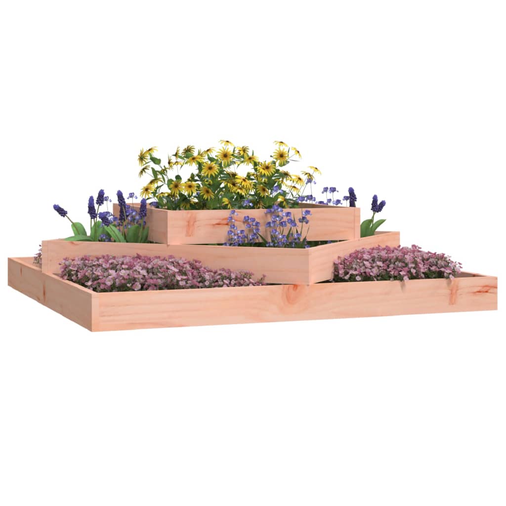 Fioriera Vidaxx 112x112x27 cm in legno massello Douglas