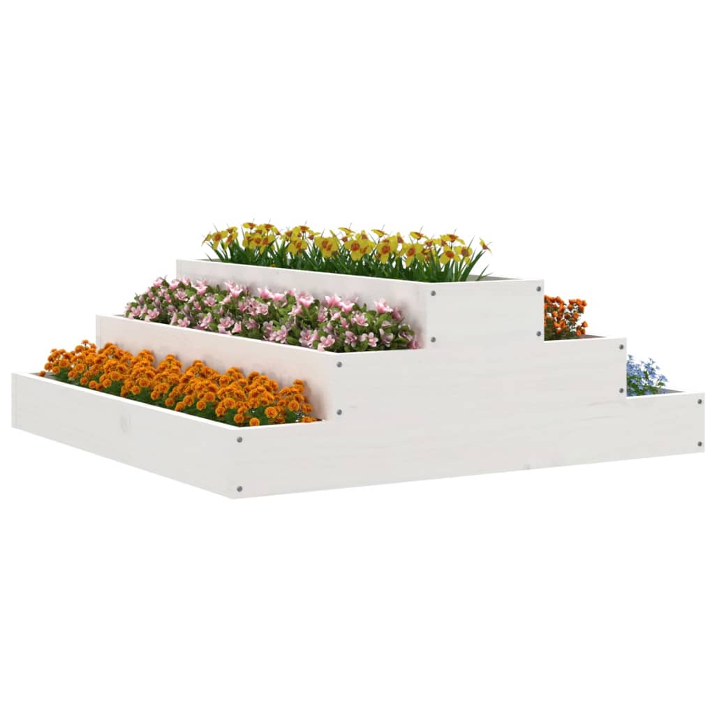 Vidaxl Planning Box 80x80x27 cm de pino sólido