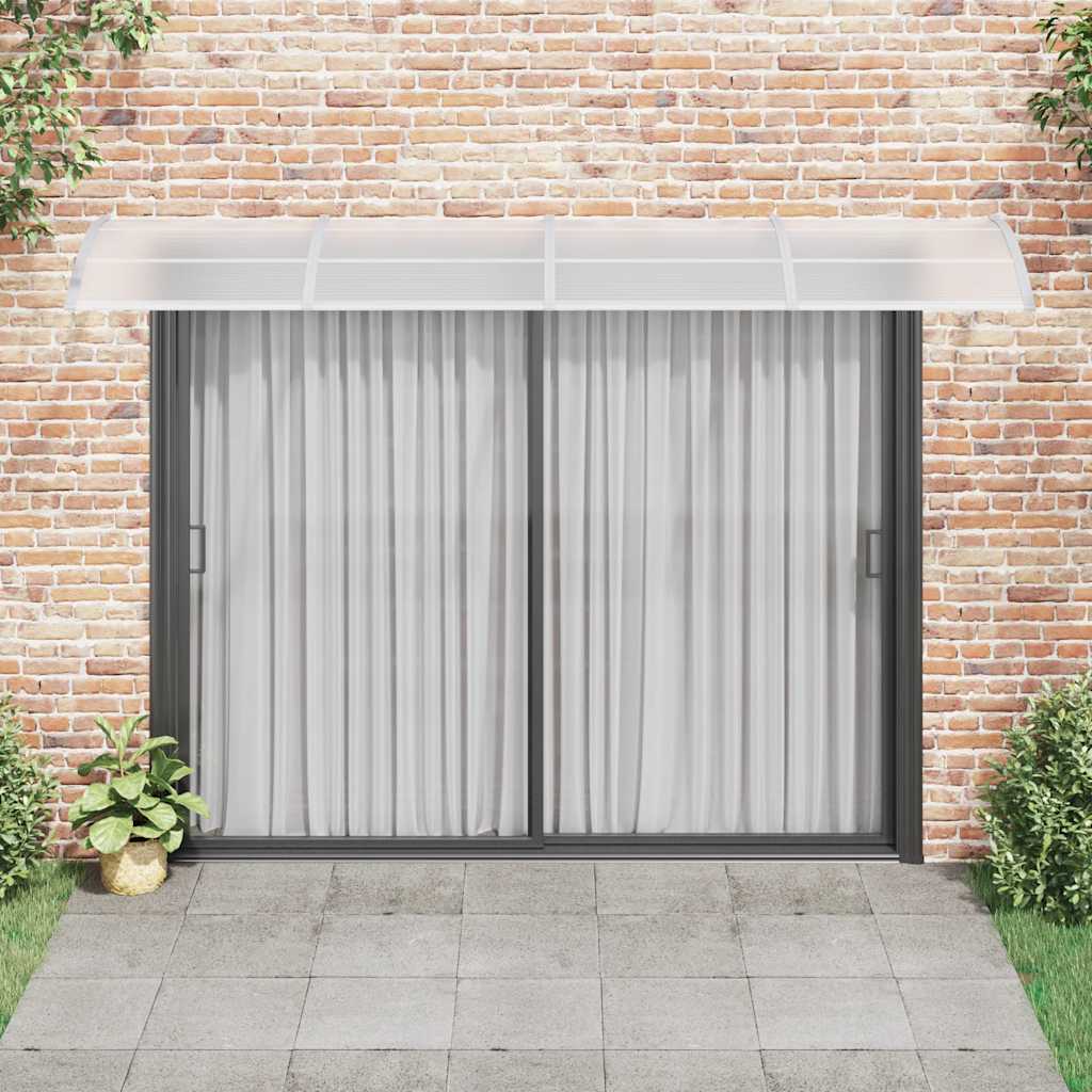 Vidaxl deurluifel grijs 350x100 cm polycarbonaat