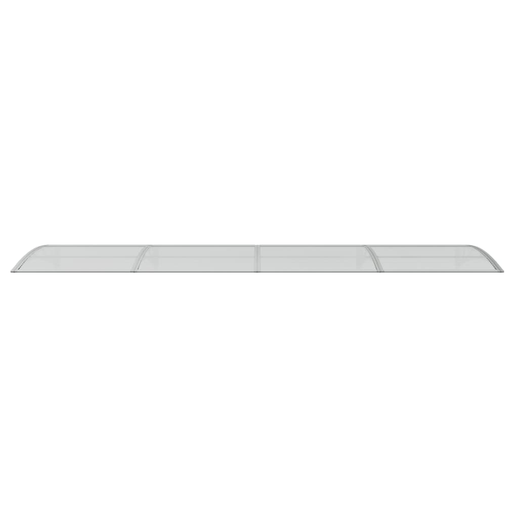 Cola de puerta Vidaxl 400x100 cm de policarbonato gris