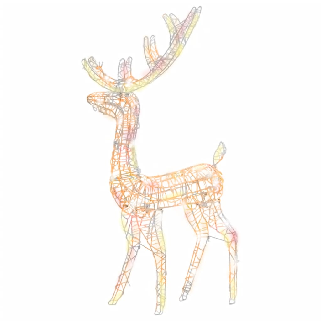 Vidaxl Decorazioni natalizie rendeer 2 St Multilutinus 120 cm acrilico