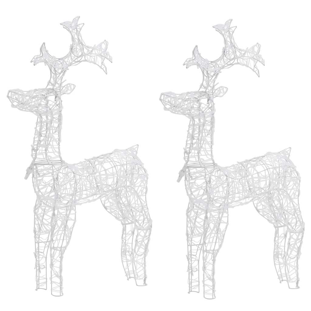 Vidaxl kerstversiering rendier 2 st 60x16x100 cm acryl