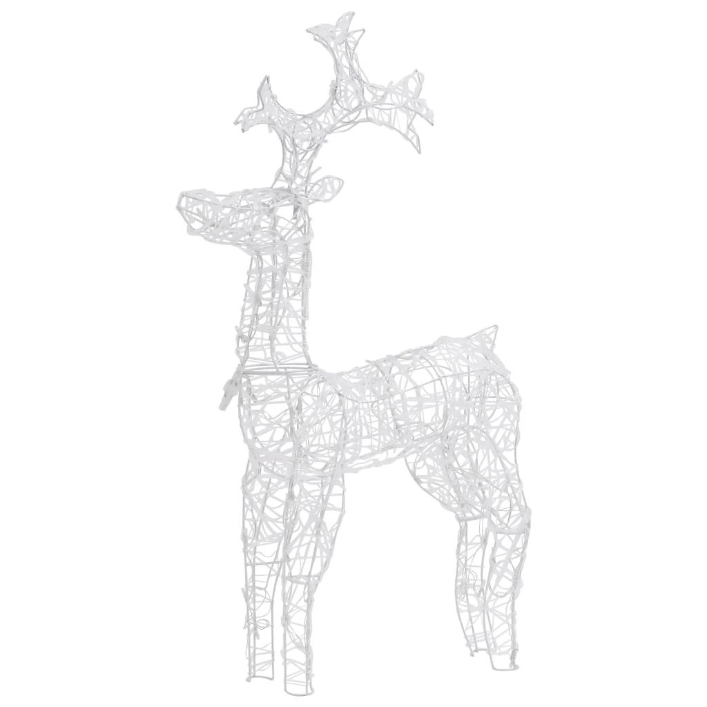 Vidaxl Decoraciones navideñas Reindee 3 PCS 60x16x100 cm acrílico