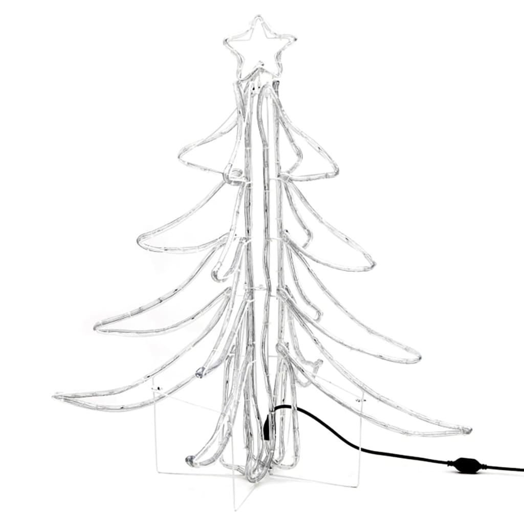 Vidaxl Figura navideña Boom 3 PCS plegables con LED 87X87X93 CM WHITE CALIENTE