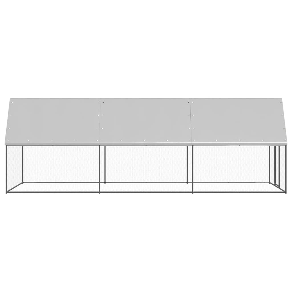 Vidaxl Buitenhok para pollos 2x6x2 M Galvanized Steel