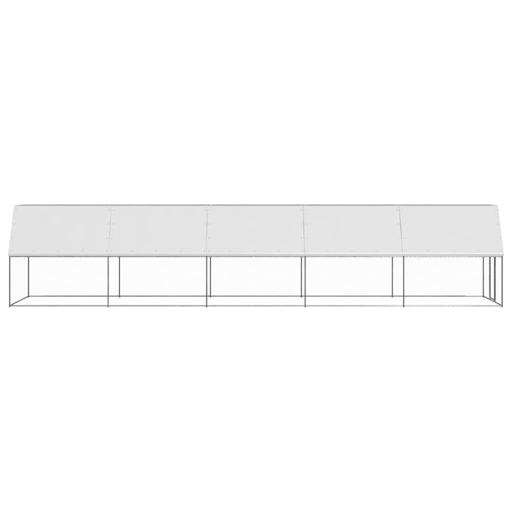 Vidaxl Buitenhok para pollos 2x10x2 M M Galvanized Steel
