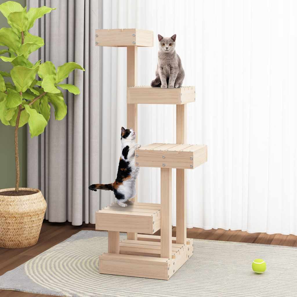 Vidaxl Cat Muebles 45.5x49x103 cm de pino sólido
