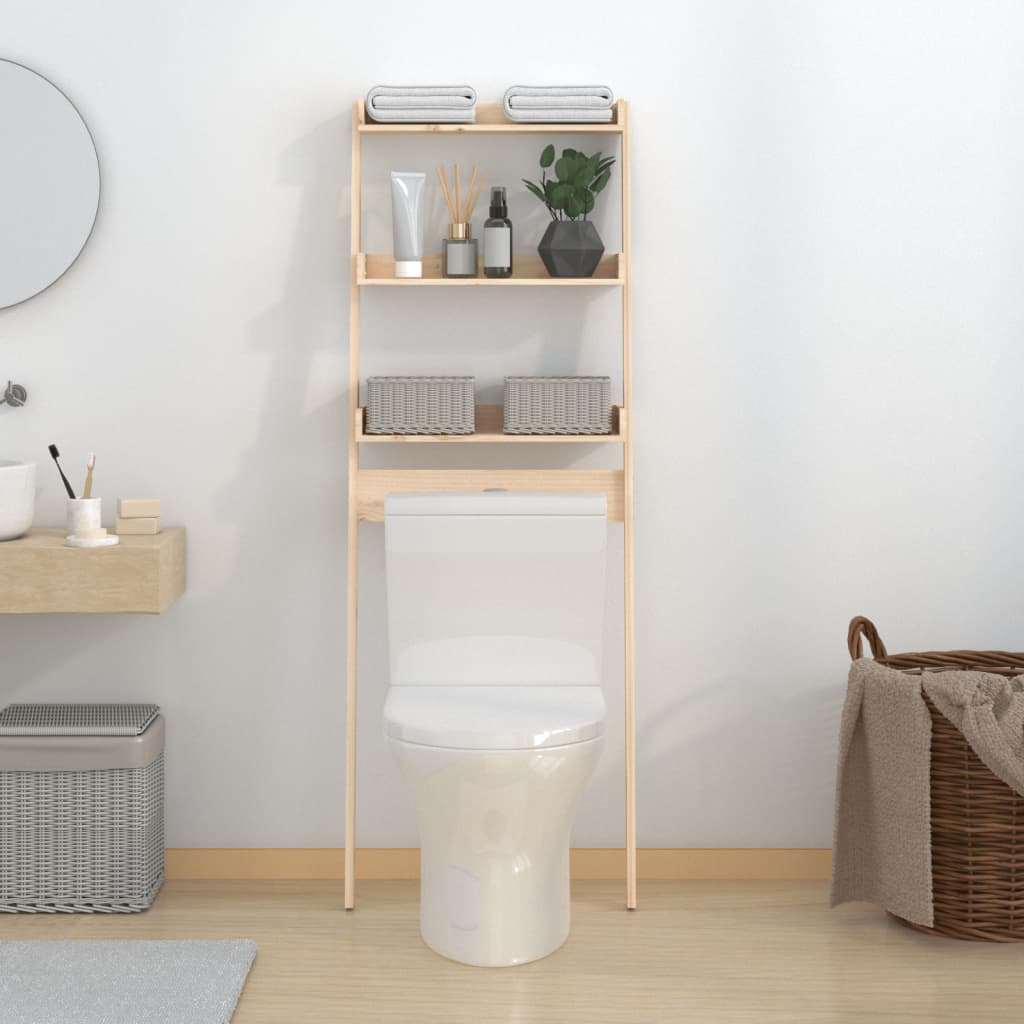 Rack per toilette Vidaxl 63.5x32x179 cm pino solido