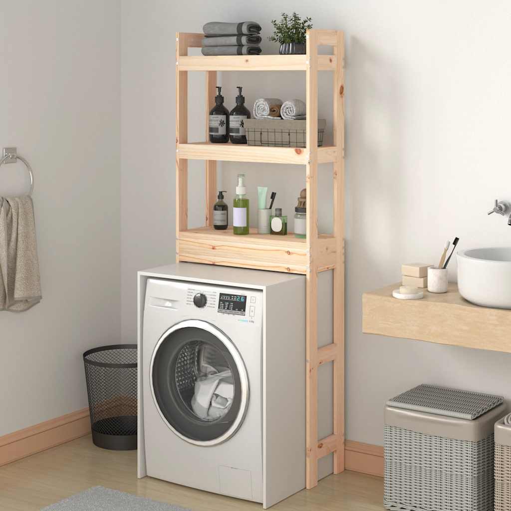 Rack per toilette Vidaxl 63x26x171 cm pino solido