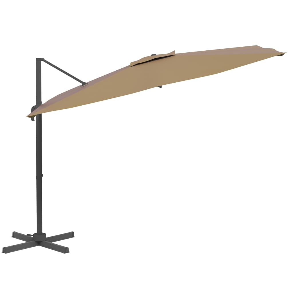 Parasol flotante Vidaxl con polo de aluminio 400x300 cm Tope