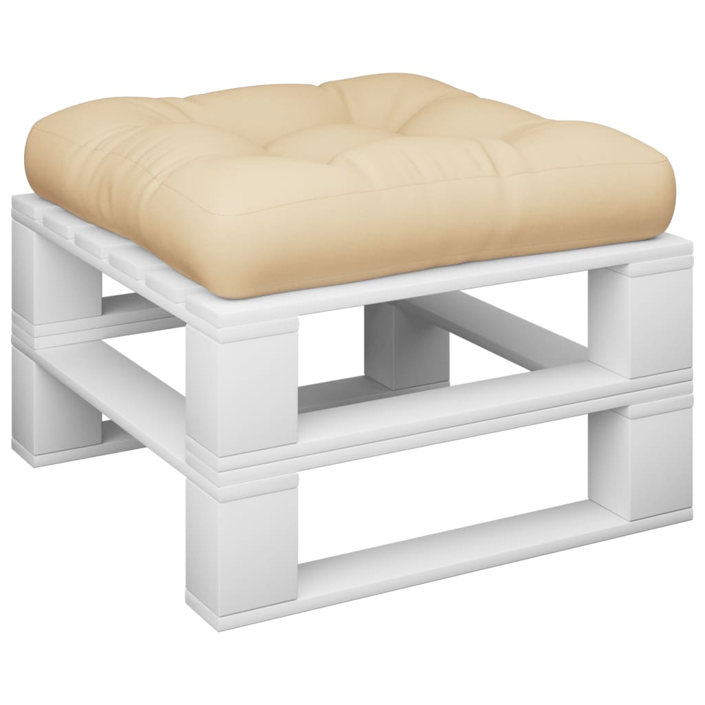 Cuscino Vidaxl pallet 50x50x12 cm in tessuto beige