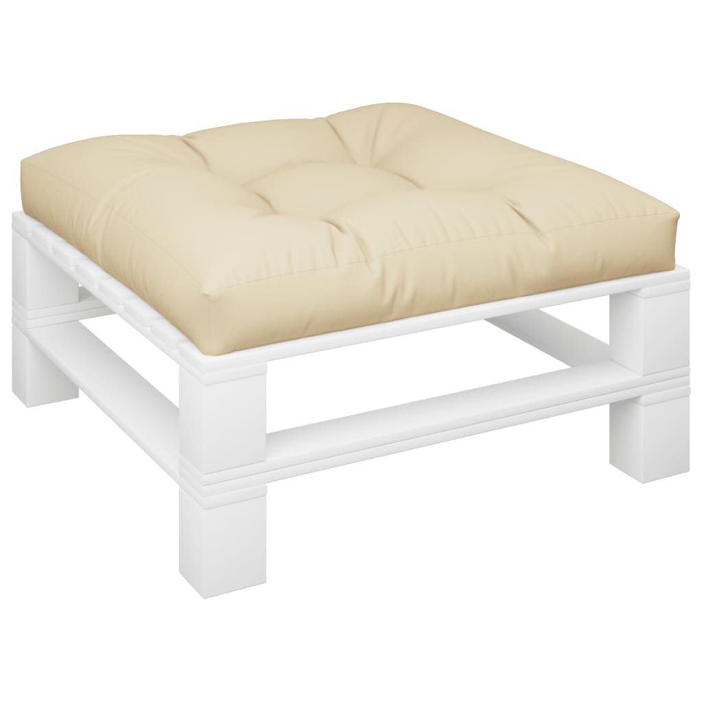 Cuscino Vidaxl pallet 80x80x12 cm in tessuto beige
