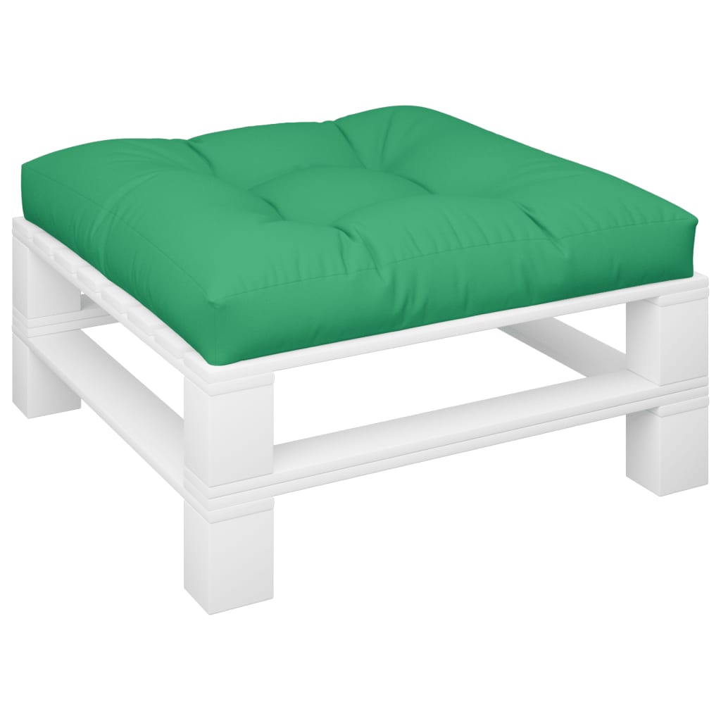Vidaxl Pallet Cuscino 80x80x12 cm tessuto verde