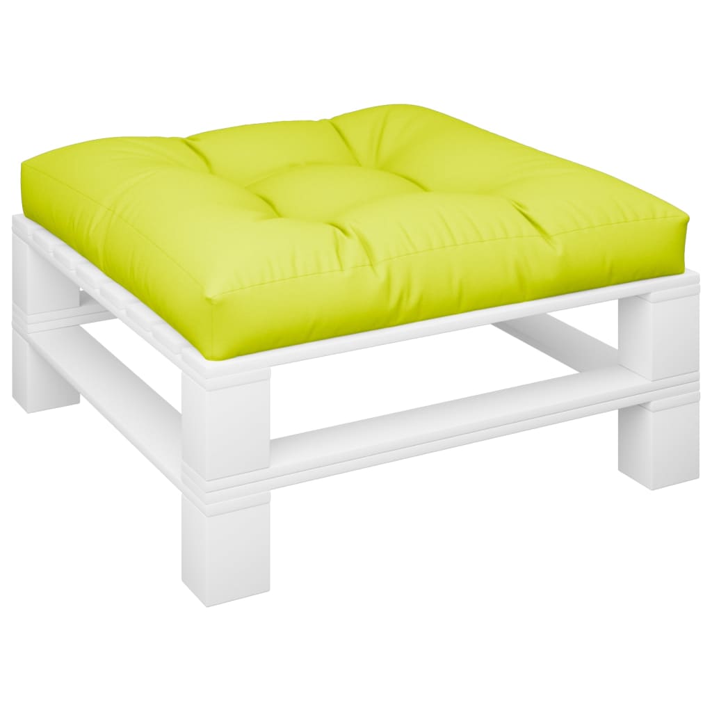 Vidaxl Pallet Cuscino 80x80x12 cm tessuto verde chiaro