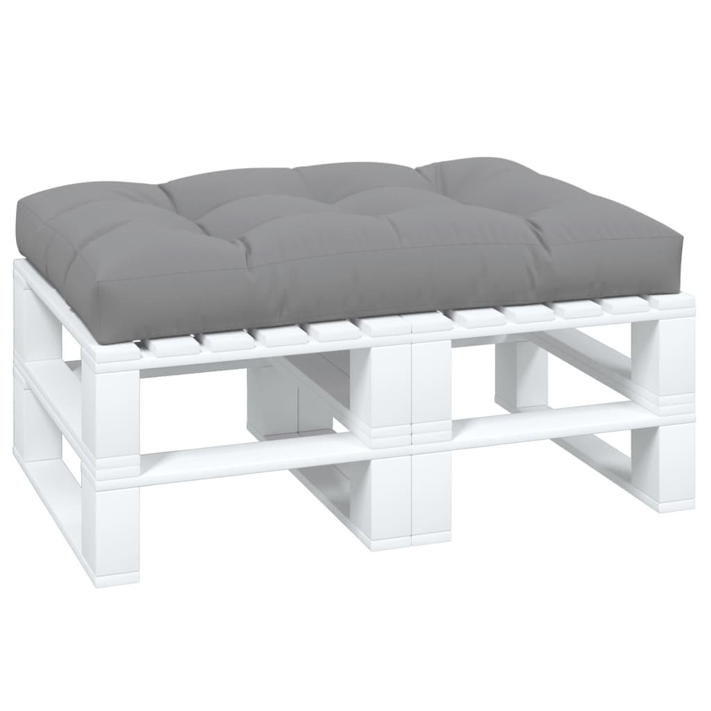 Cuscino per pallet VidaXL 120x80x12 cm tessuto grigio