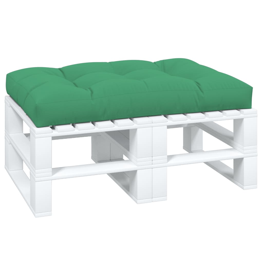Cuscino per pallet VidaXL 120x80x12 cm tessuto verde