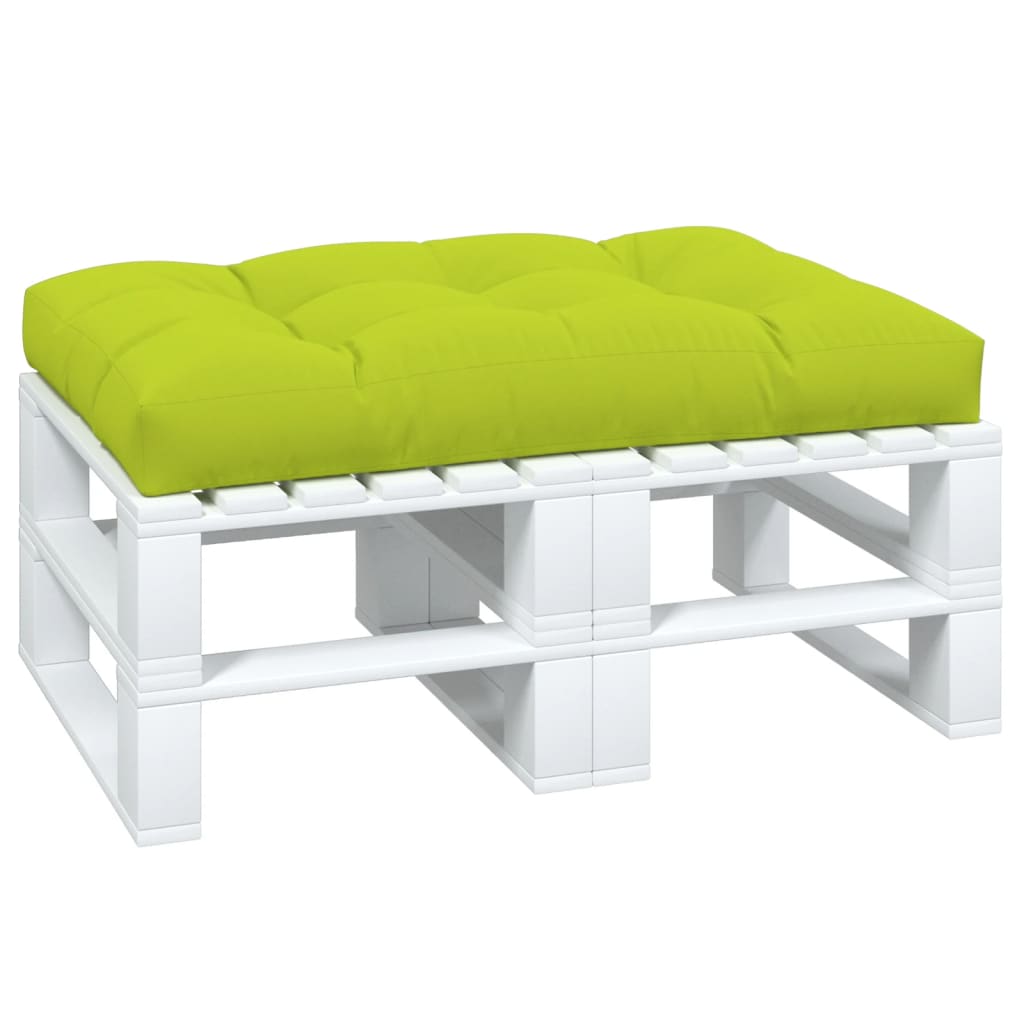 VidaXL cojín palet 120x80x12 cm tela verde brillante