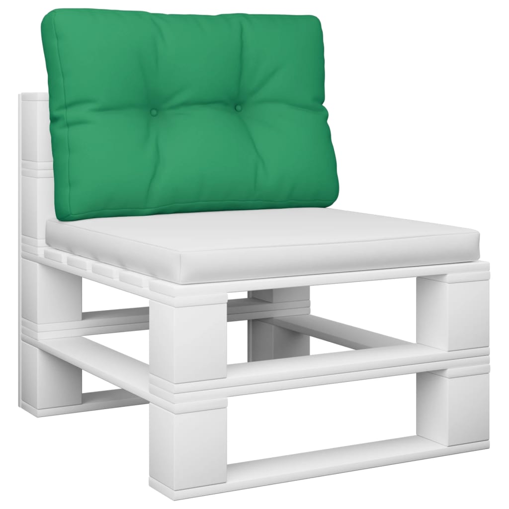 Cuscino per pallet VidaXL 60x40x12 cm tessuto verde