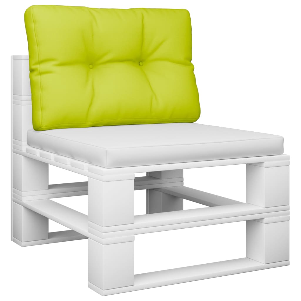 Cuscino Vidaxl pallet 60x40x12 cm tessuto verde chiaro