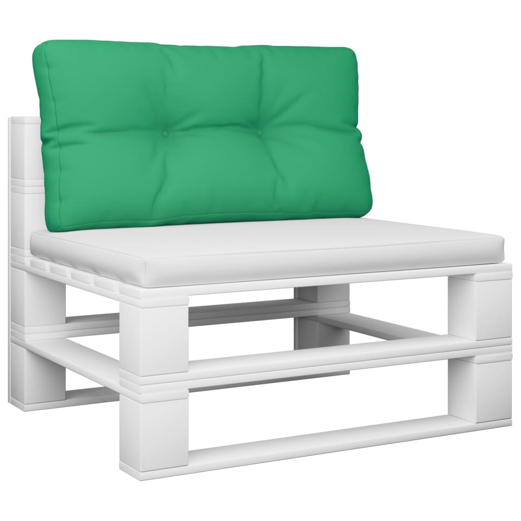 Vidaxl Pallet Cuscino 70x40x12 cm tessuto verde