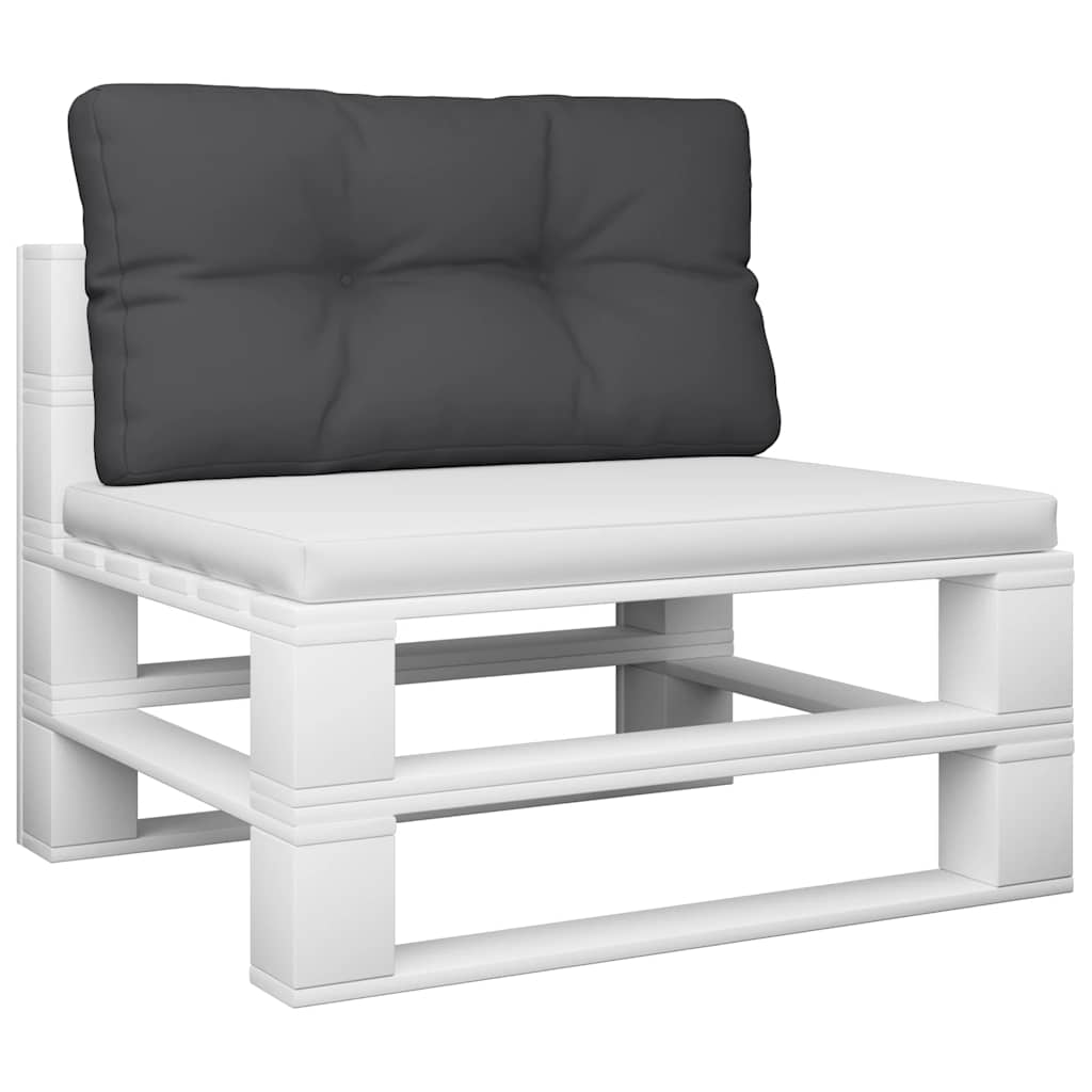 Cuscino per pallet VidaXL 80x40x12 cm tessuto nero