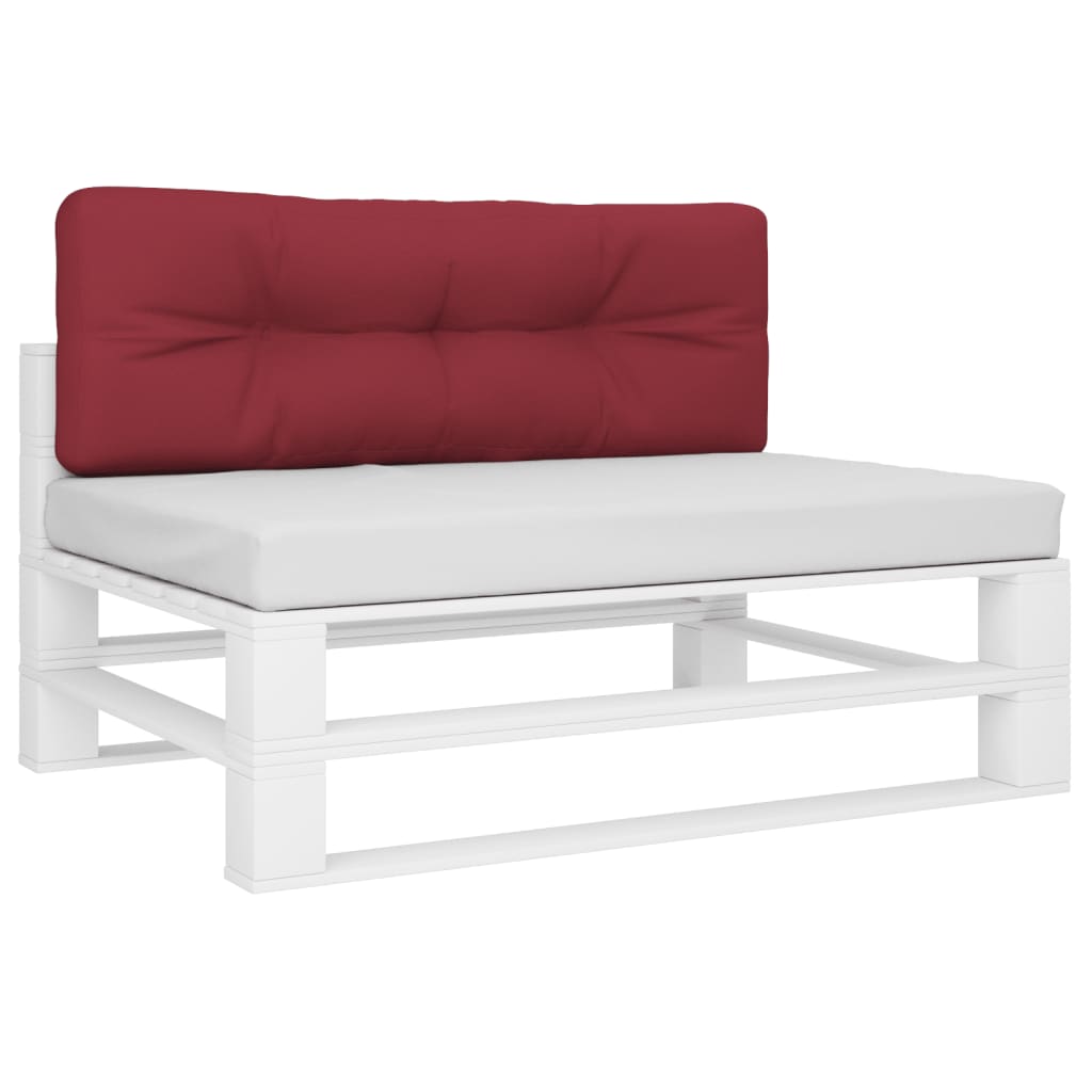 Vidaxl Pallet Cushion 120x40x12 CM Teling Wine Red
