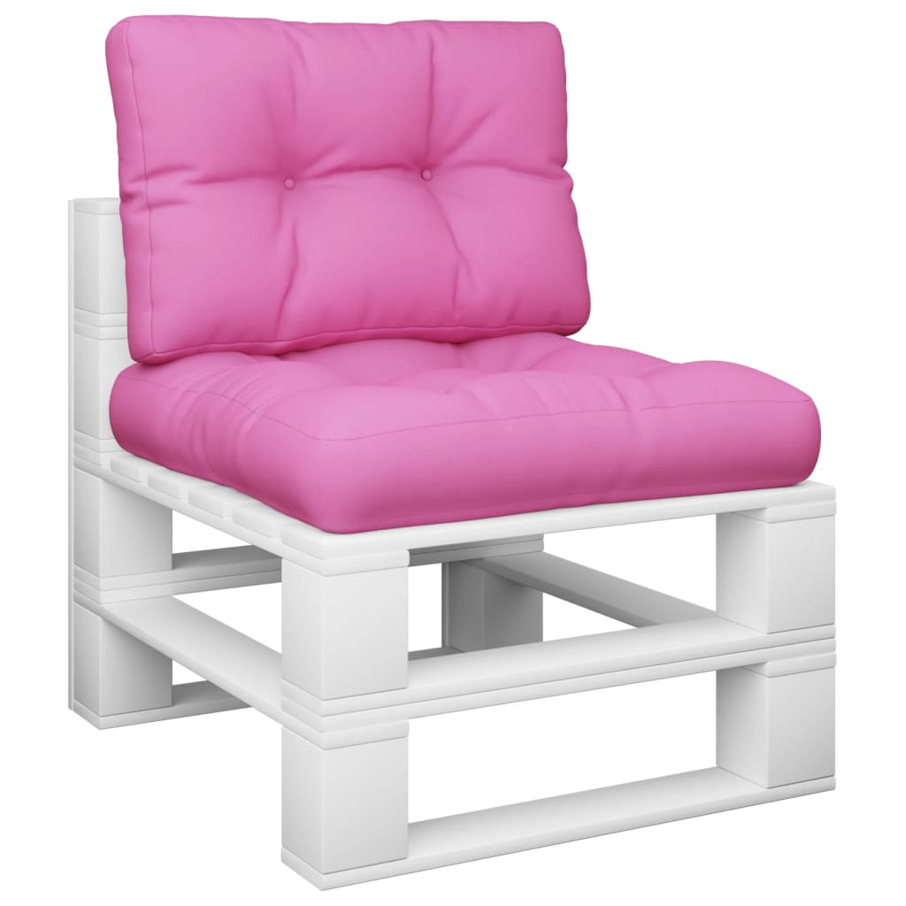 Vidaxl Pallet Cushions 2 St tessuto rosa