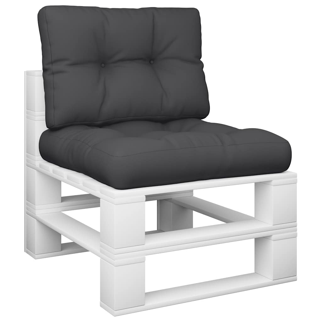 Cuscini per pallet VidaXL 2 pezzi in tessuto nero